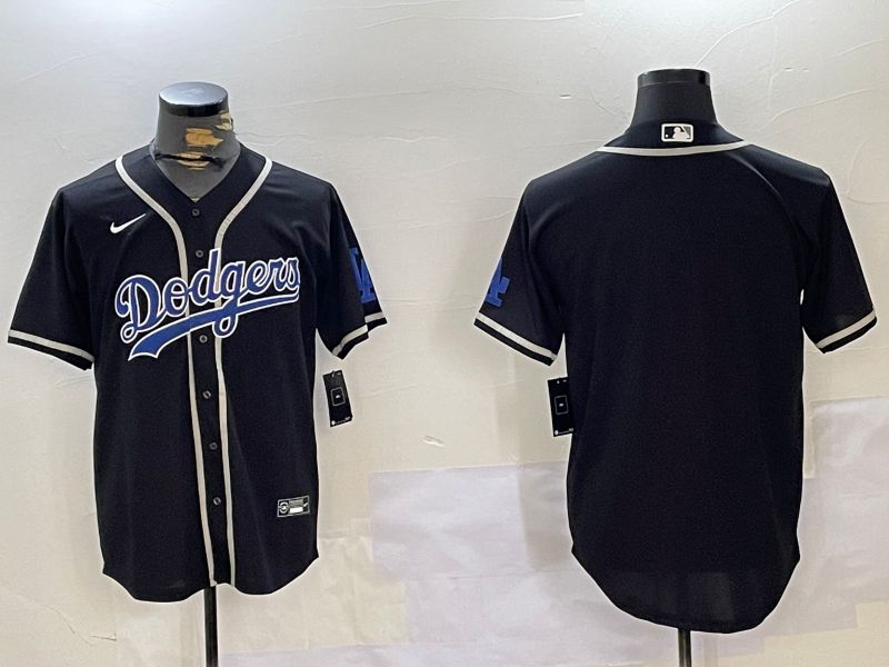 Men Los Angeles Dodgers Blank Black Game 2024 Nike MLB Jersey style 1120